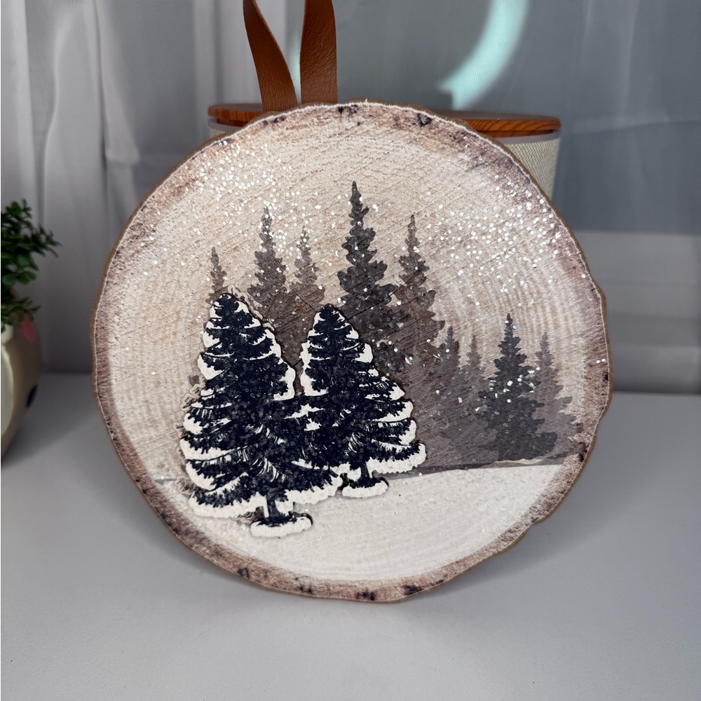 Rustic Holiday Tree Ornament